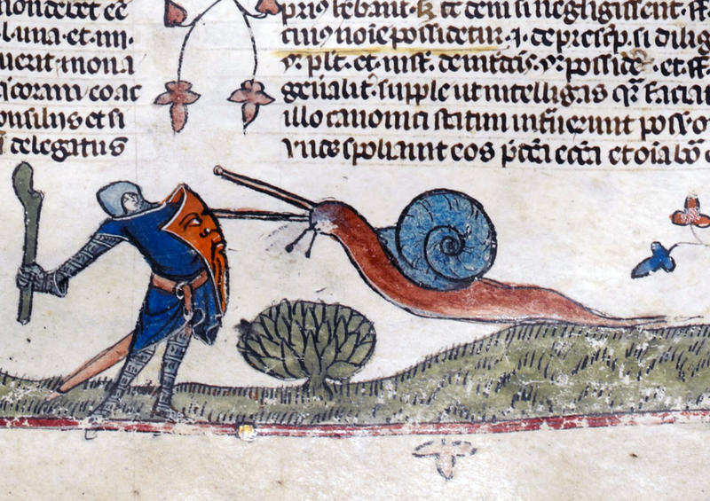 Illustration for article titled Bizarre and vulgar illustrations from illuminated medieval manuscripts